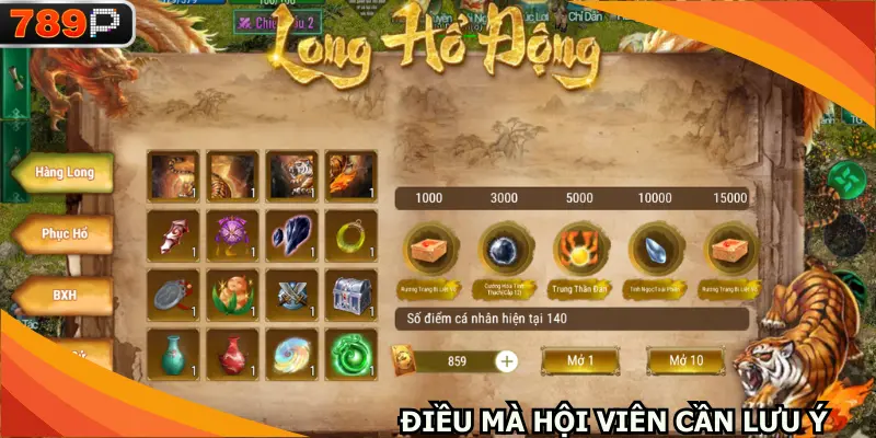 Những điều mà hội viên cần lưu ý khi tham gia chơi